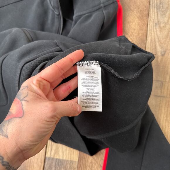 Polo Ralph Lauren Track Jacket Men's Large Black Athletic Training 6824 - Picture 7 of 12